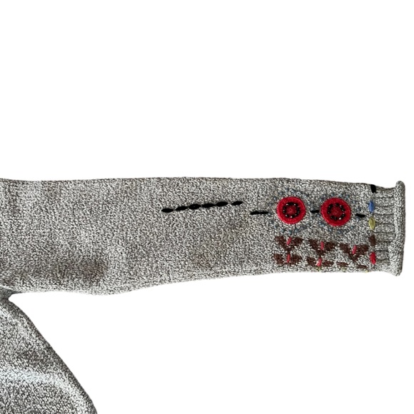 Carson Women’s Cardigan Sweater Beaded Embroidery Geometric Floral Design - Picture 6 of 10